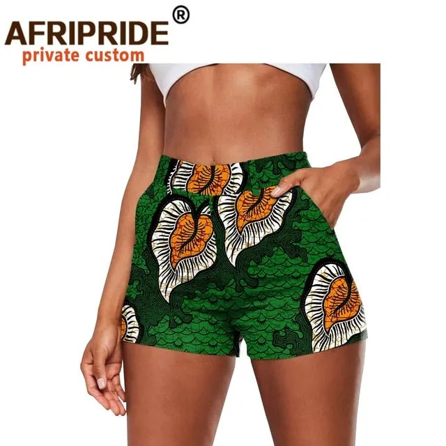 African Print Cotton Summer Shorts