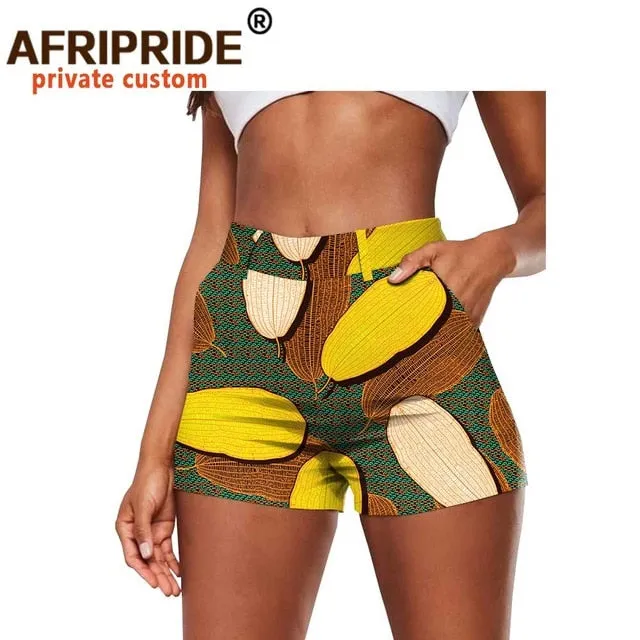 African Print Cotton Summer Shorts