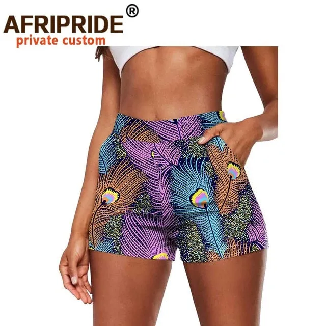 African Print Cotton Summer Shorts