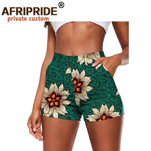 African Print Cotton Summer Shorts