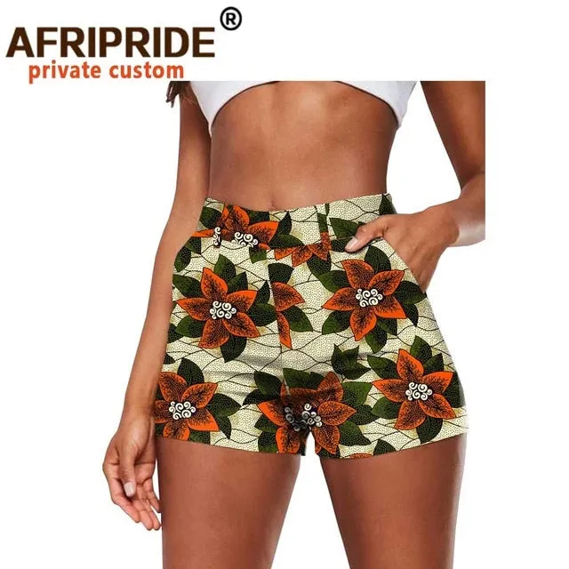 African Print Cotton Summer Shorts