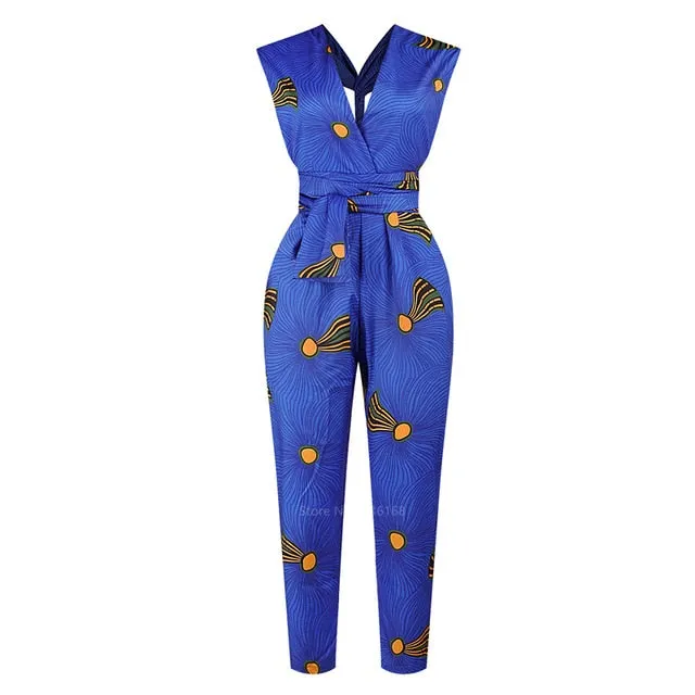 African Style Dashiki Jumpsuit
