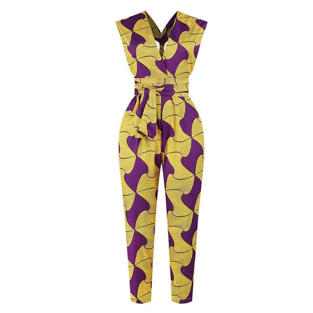 African Style Dashiki Jumpsuit