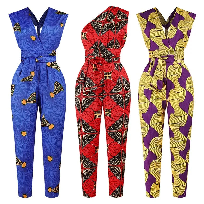 African Style Dashiki Jumpsuit