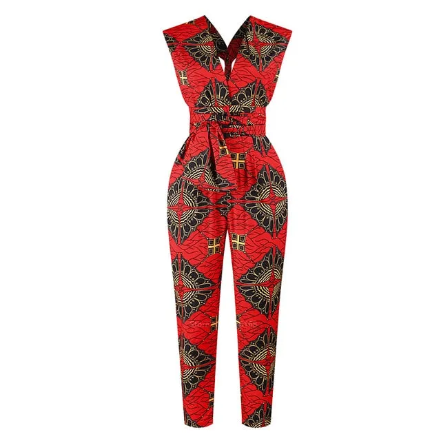 African Style Dashiki Jumpsuit