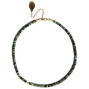 African Turquoise — Gemstone Choker Bold