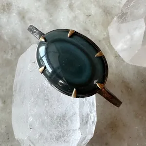 Alena Black Obsidian Cuff