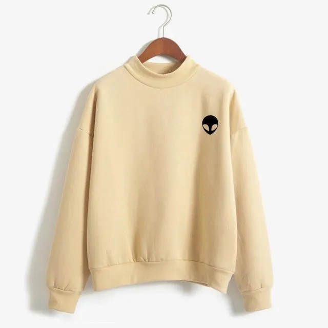 Alien Fleeced Sweatshirt