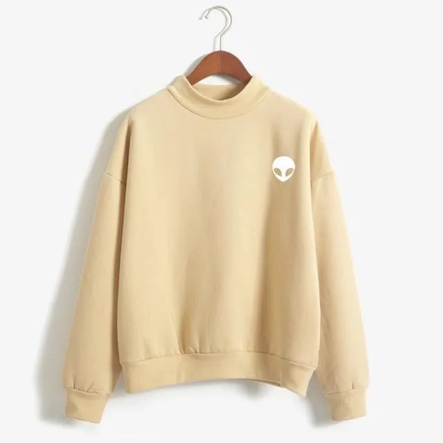 Alien Fleeced Sweatshirt