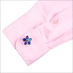 Alistair Floral Blue Cufflinks