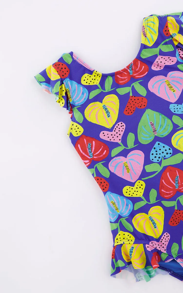 Amor De Flor Blue Swimsuit for Girls