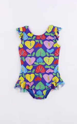 Amor De Flor Blue Swimsuit for Girls