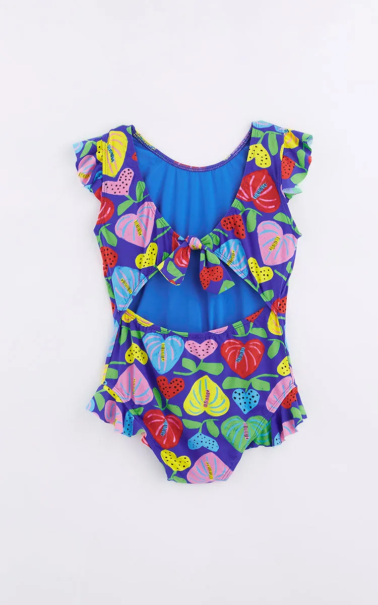 Amor De Flor Blue Swimsuit for Girls