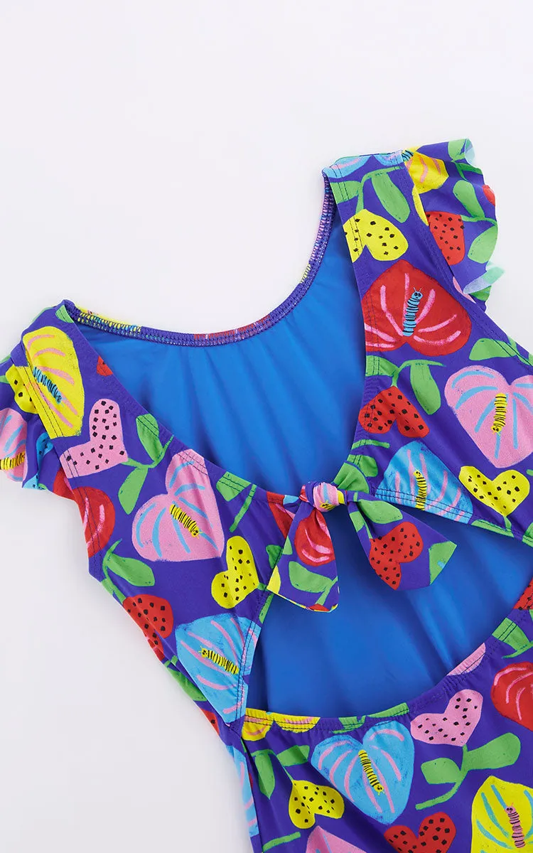 Amor De Flor Blue Swimsuit for Girls