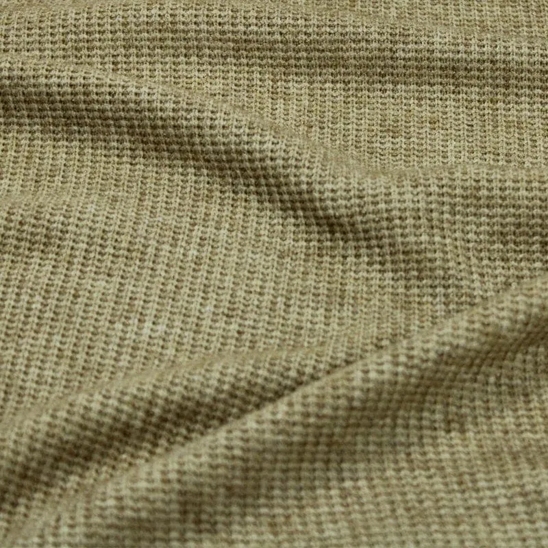 Angora Gianni  Jersey Knit Fabric Camel Melange 150 cm