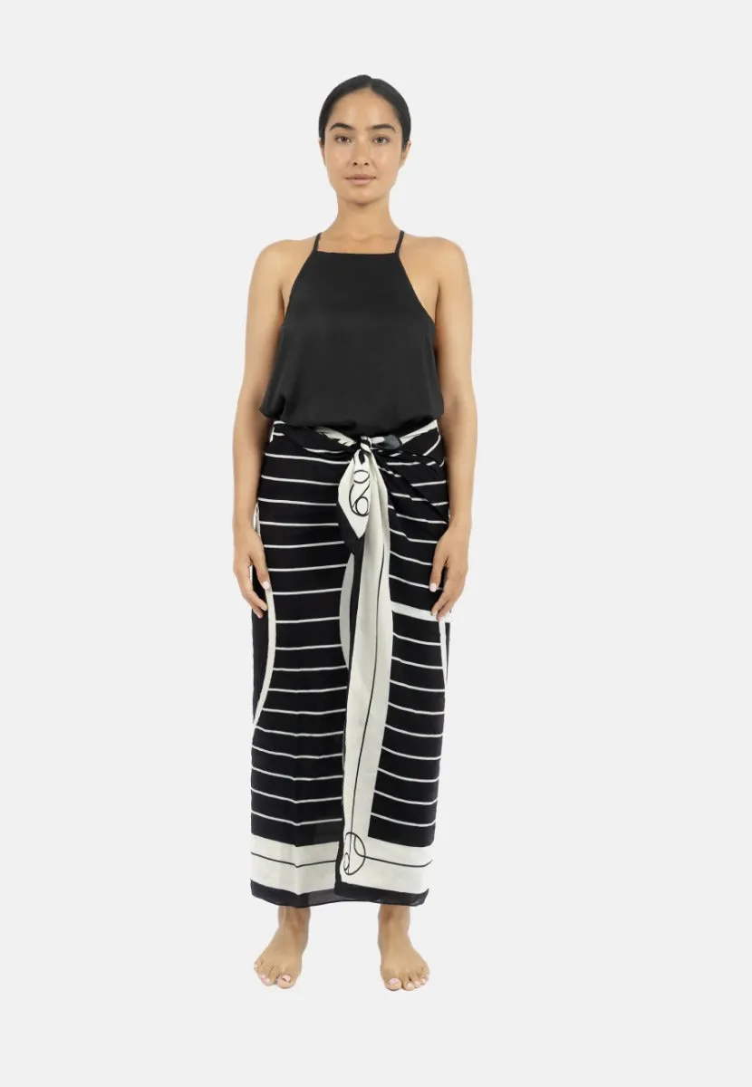 Antibes Beach Sarong in CREME