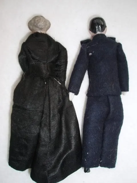 Antique Doll House Doll Couple German