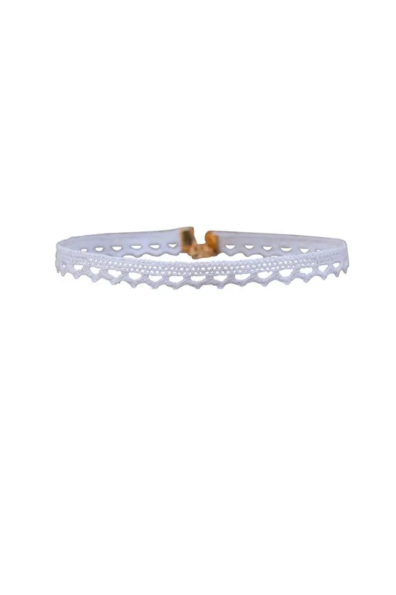 Aster Lace Choker in White