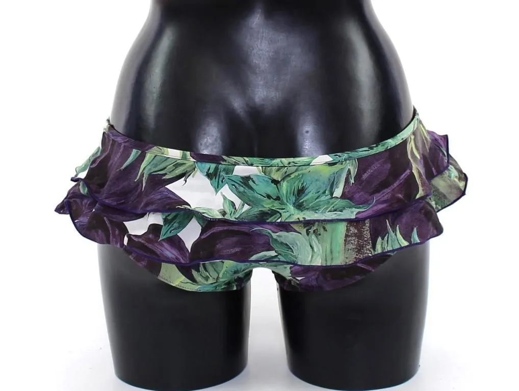 Aubergine Bikini Bottom Logo Swimwear Beachwear