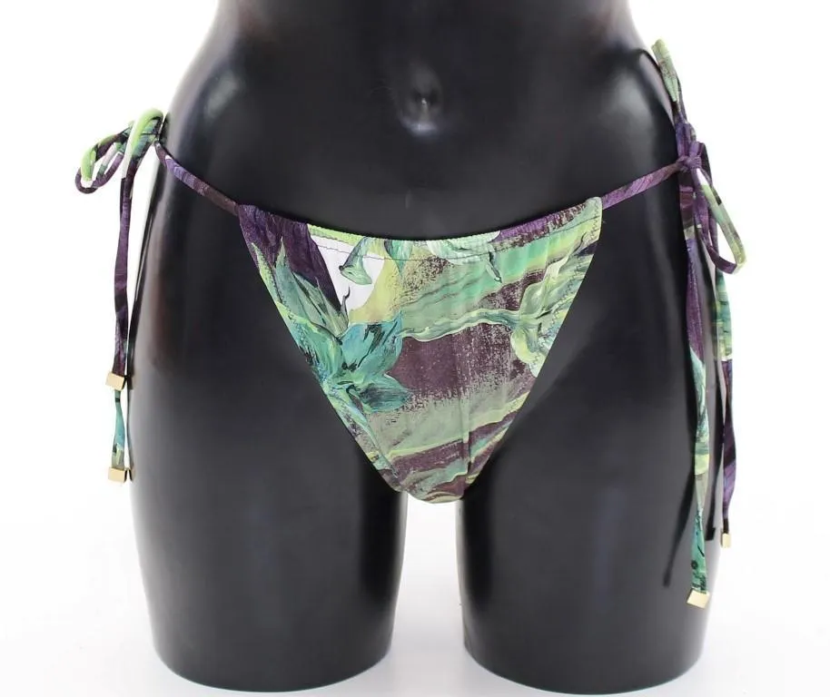 Aubergine Bikini Bottom Logo Swimwear Beachwear