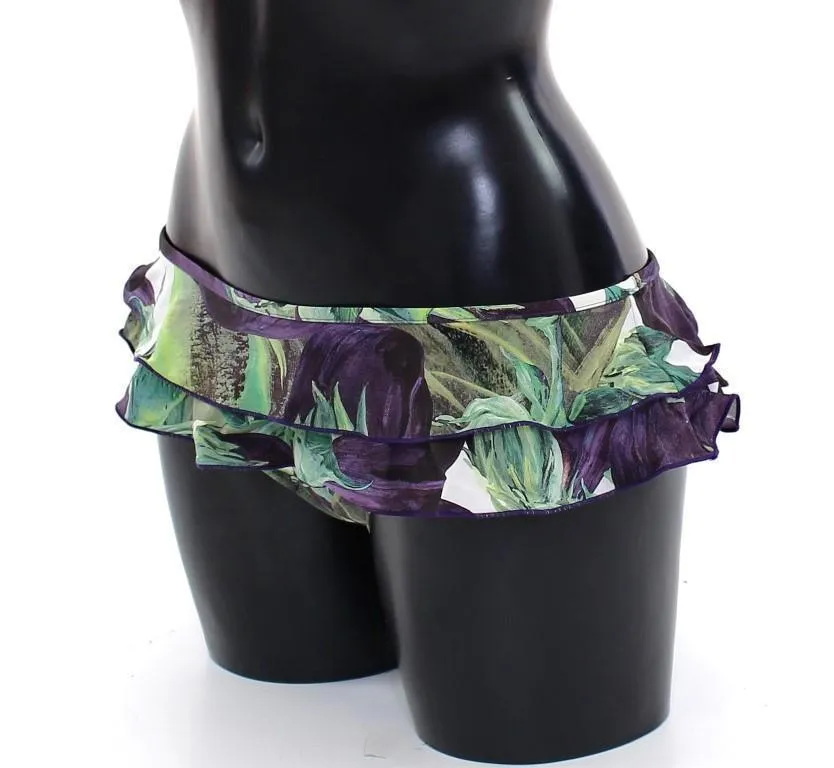 Aubergine Bikini Bottom Logo Swimwear Beachwear