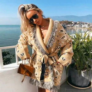 Autumn Winter cardigan Jacket Women