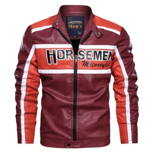 Autumn Winter Motorcycle Jacket Men