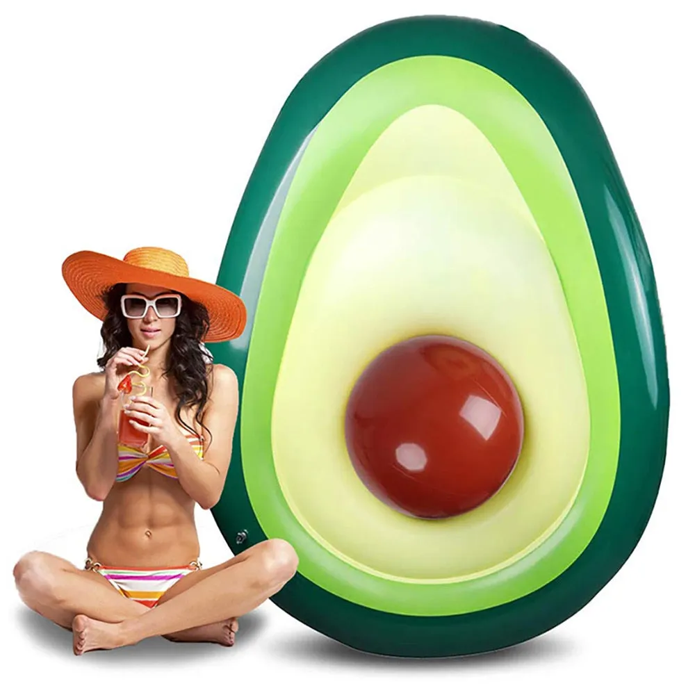Avocado Inflatable Swimming Beach Ring Float Toy
