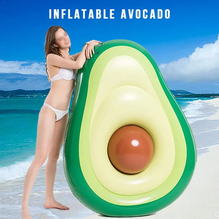 Avocado Inflatable Swimming Beach Ring Float Toy