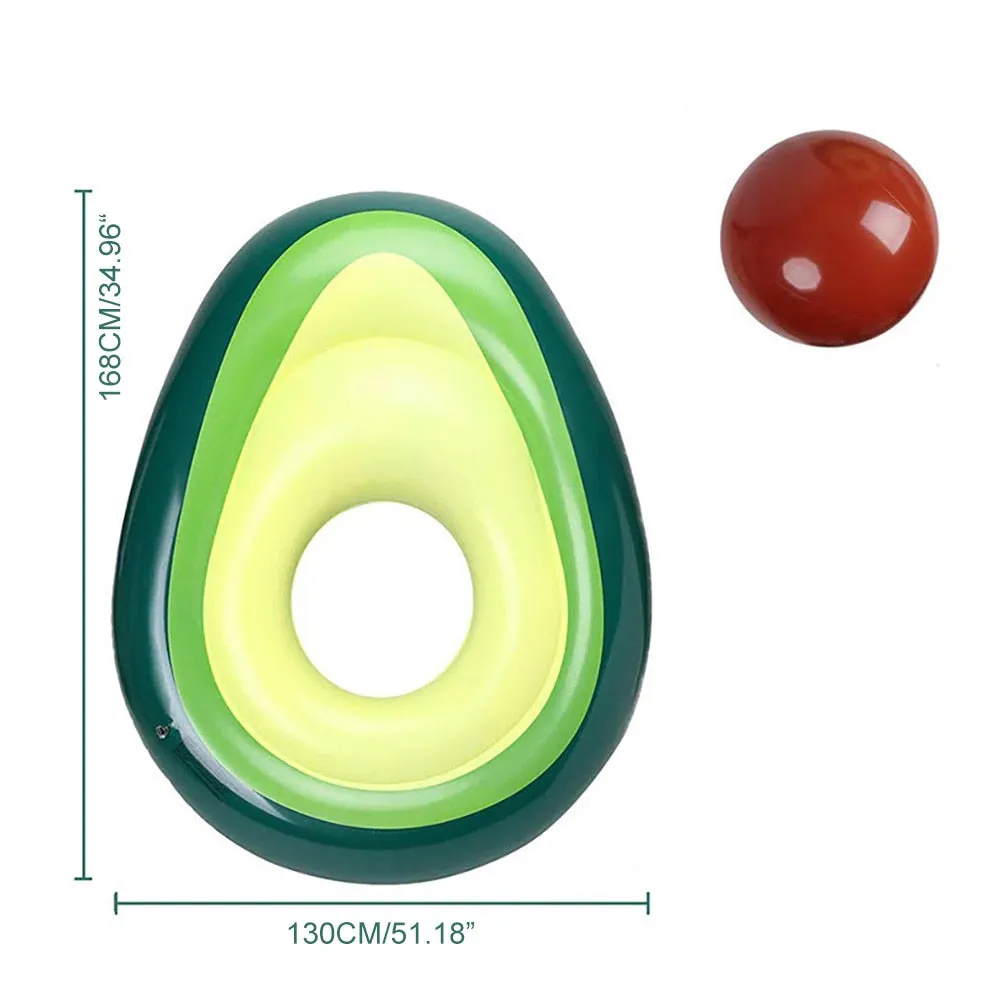 Avocado Inflatable Swimming Beach Ring Float Toy