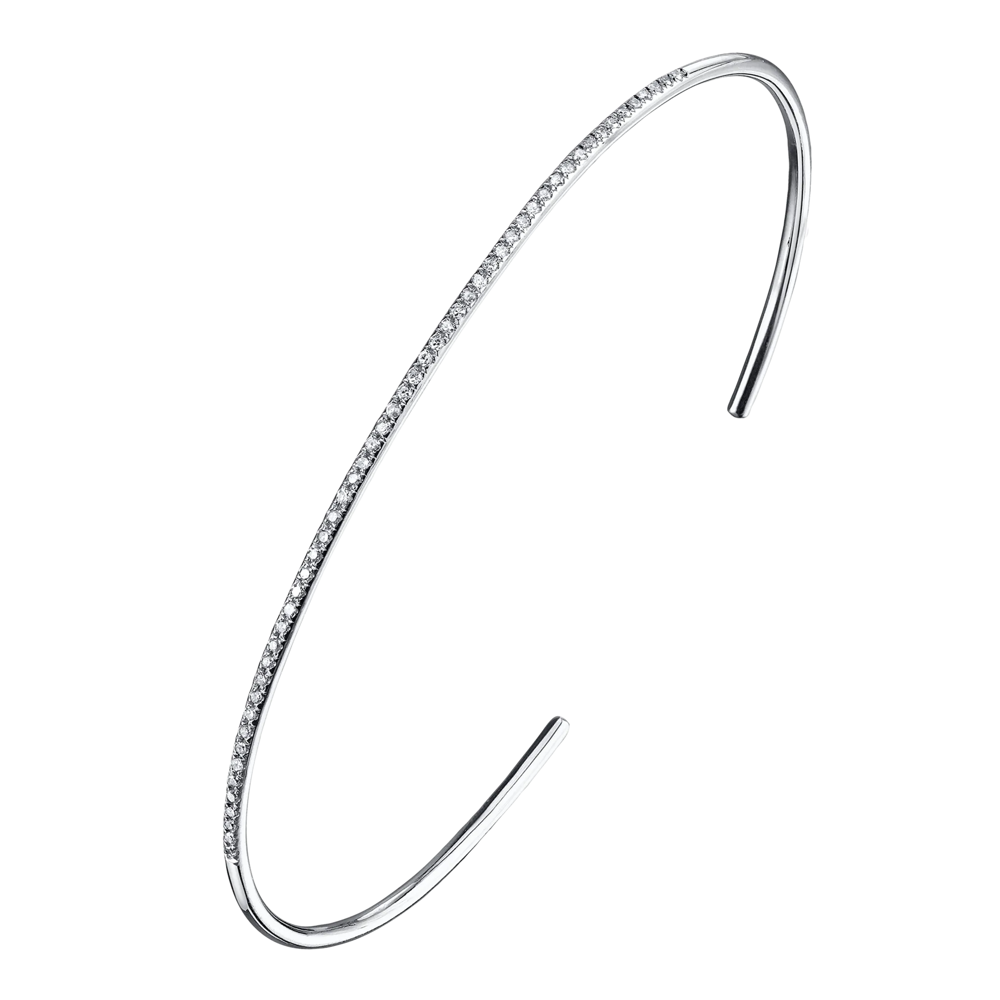 Axis Cuff with White Pavé Diamonds