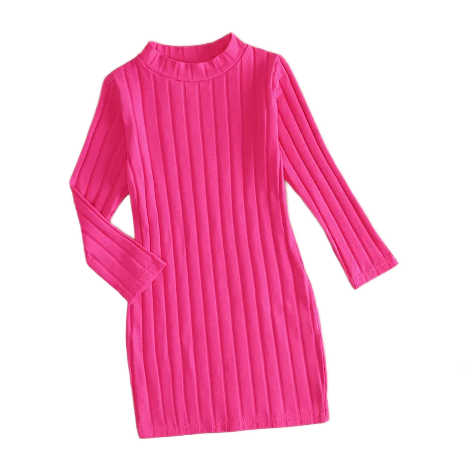 B Girl Ribbed Sweatshirt Dress
