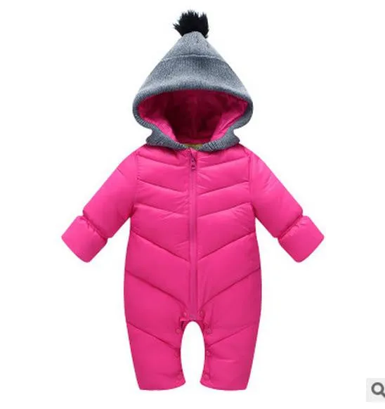 Baby Boy & Girl winter Clothing Rompers Hooded