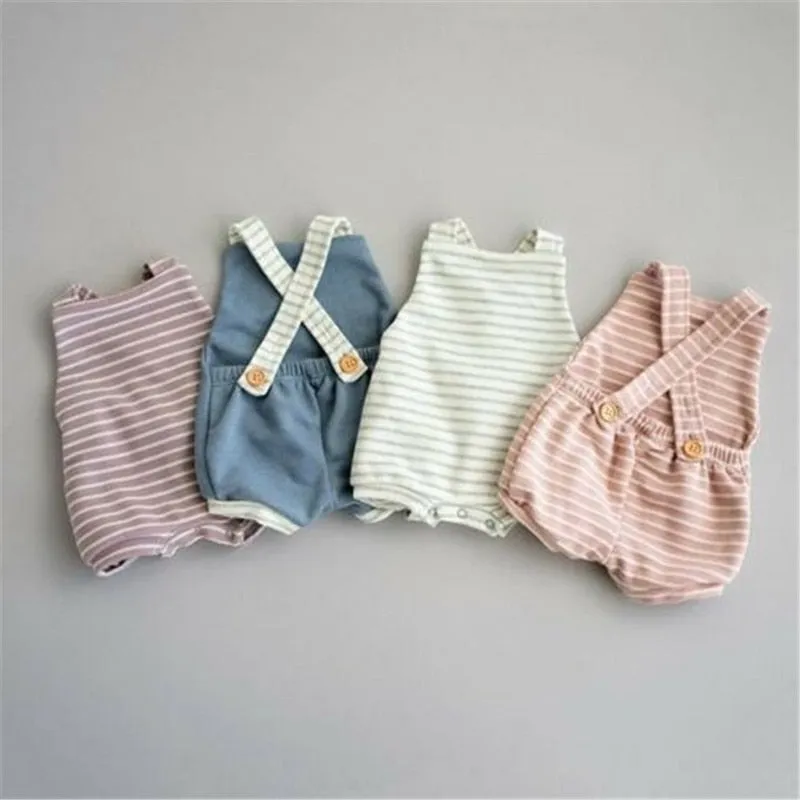 Baby Striped Romper Summer Sleeveless