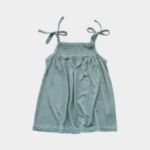 Babysprouts Smocked Summer Dress in Teal Green