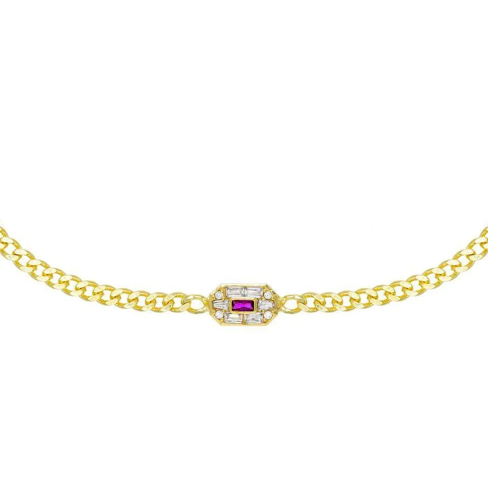 Baguette Stone Choker