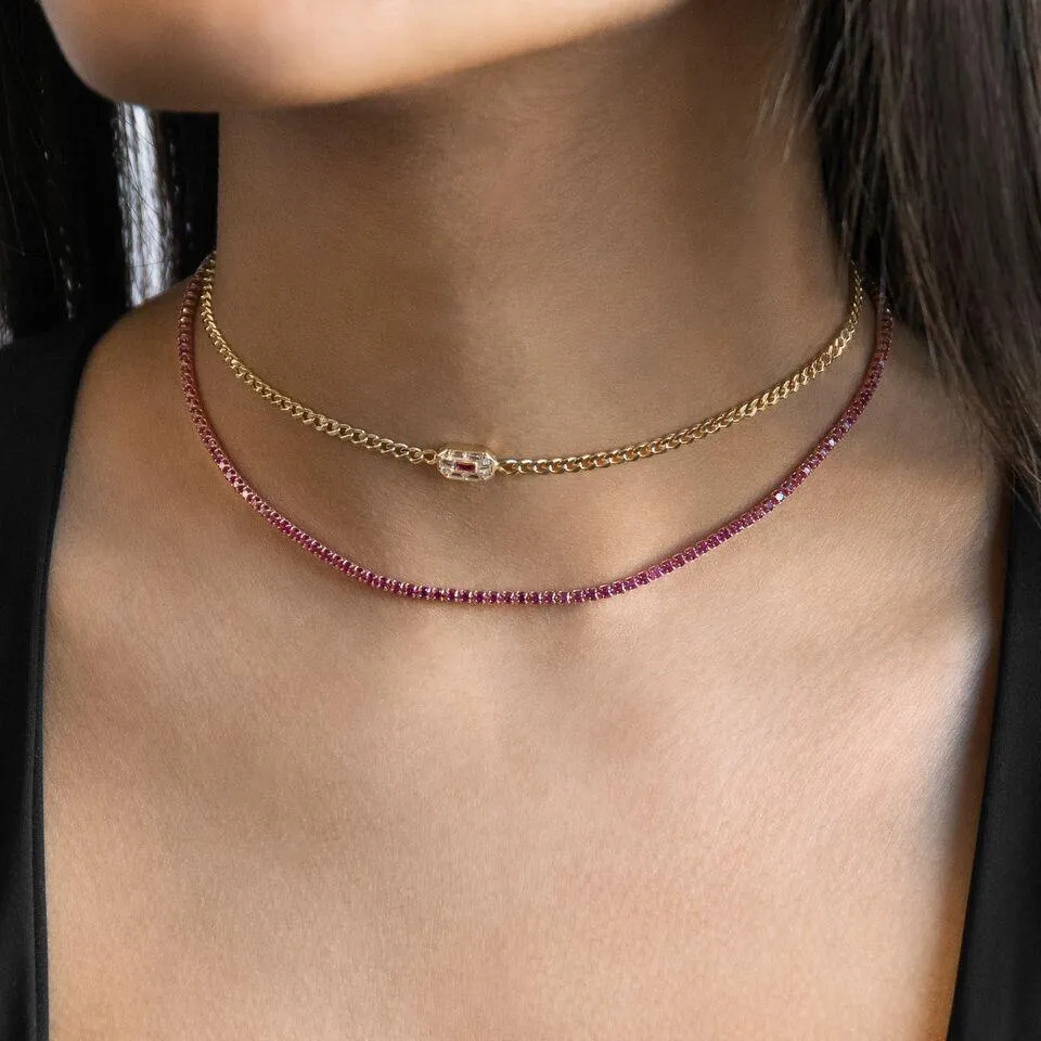 Baguette Stone Choker