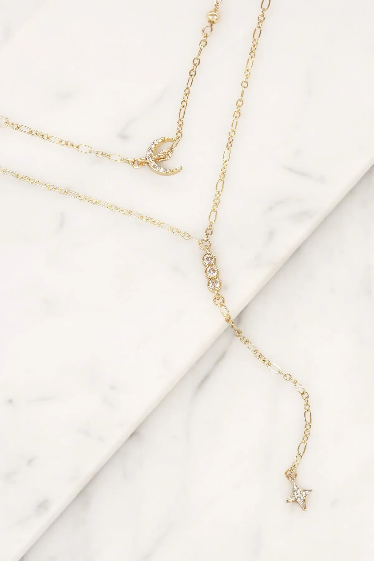 Bali Choker with Moon in Gold