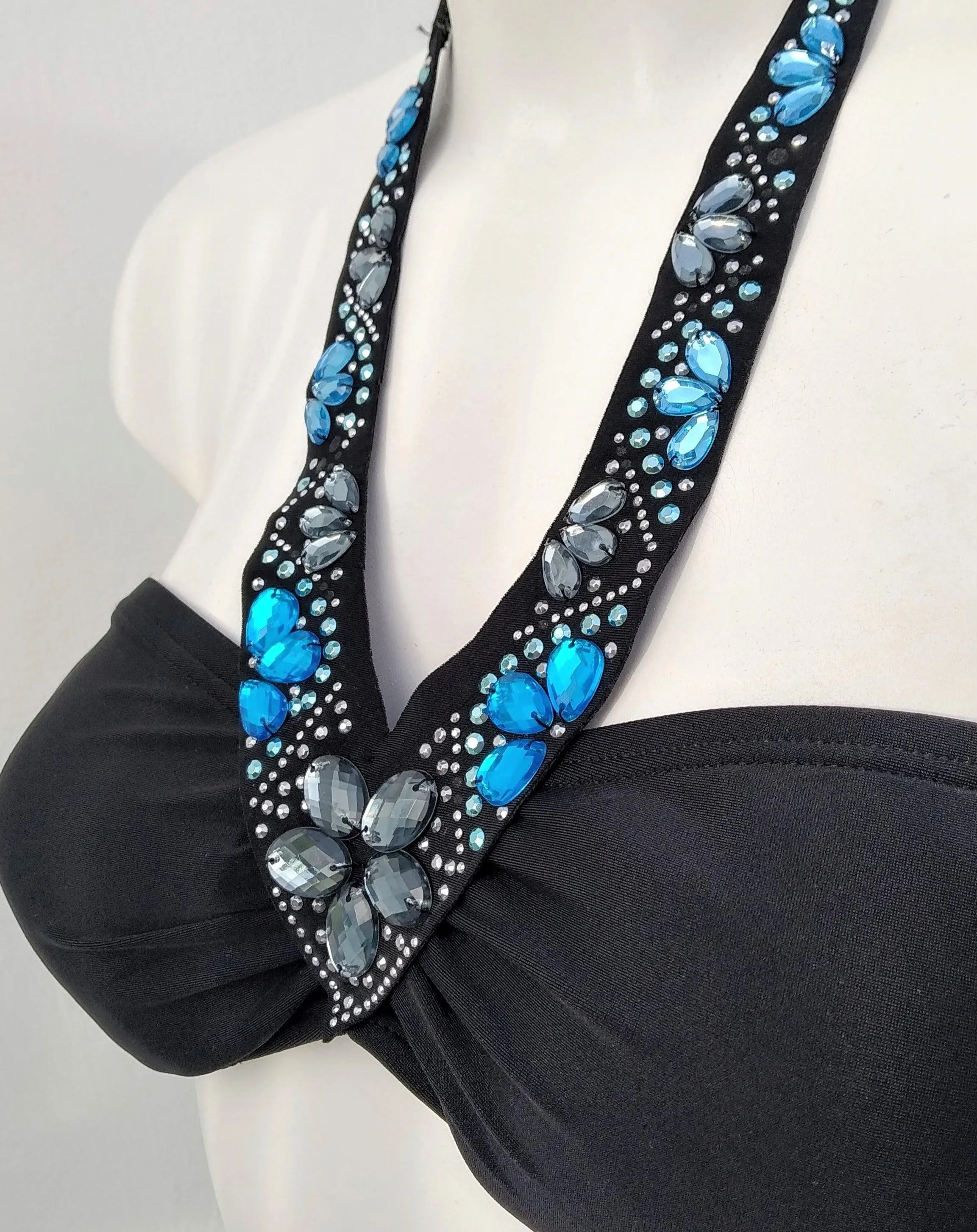 Bandeau Bikini set with Sparkling Stones