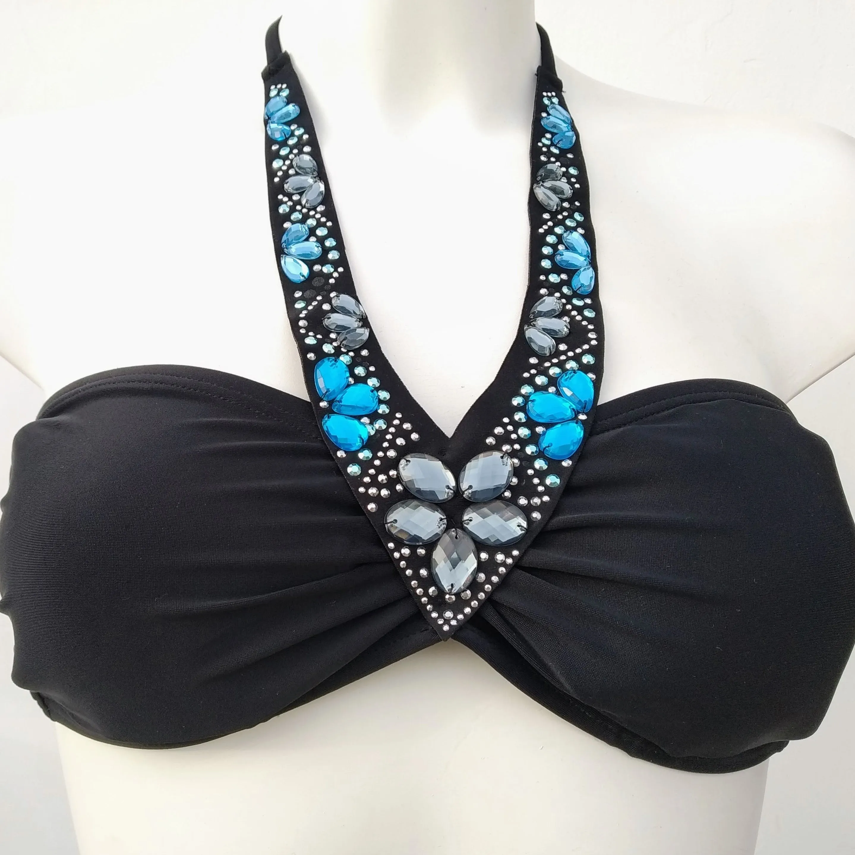 Bandeau Bikini set with Sparkling Stones