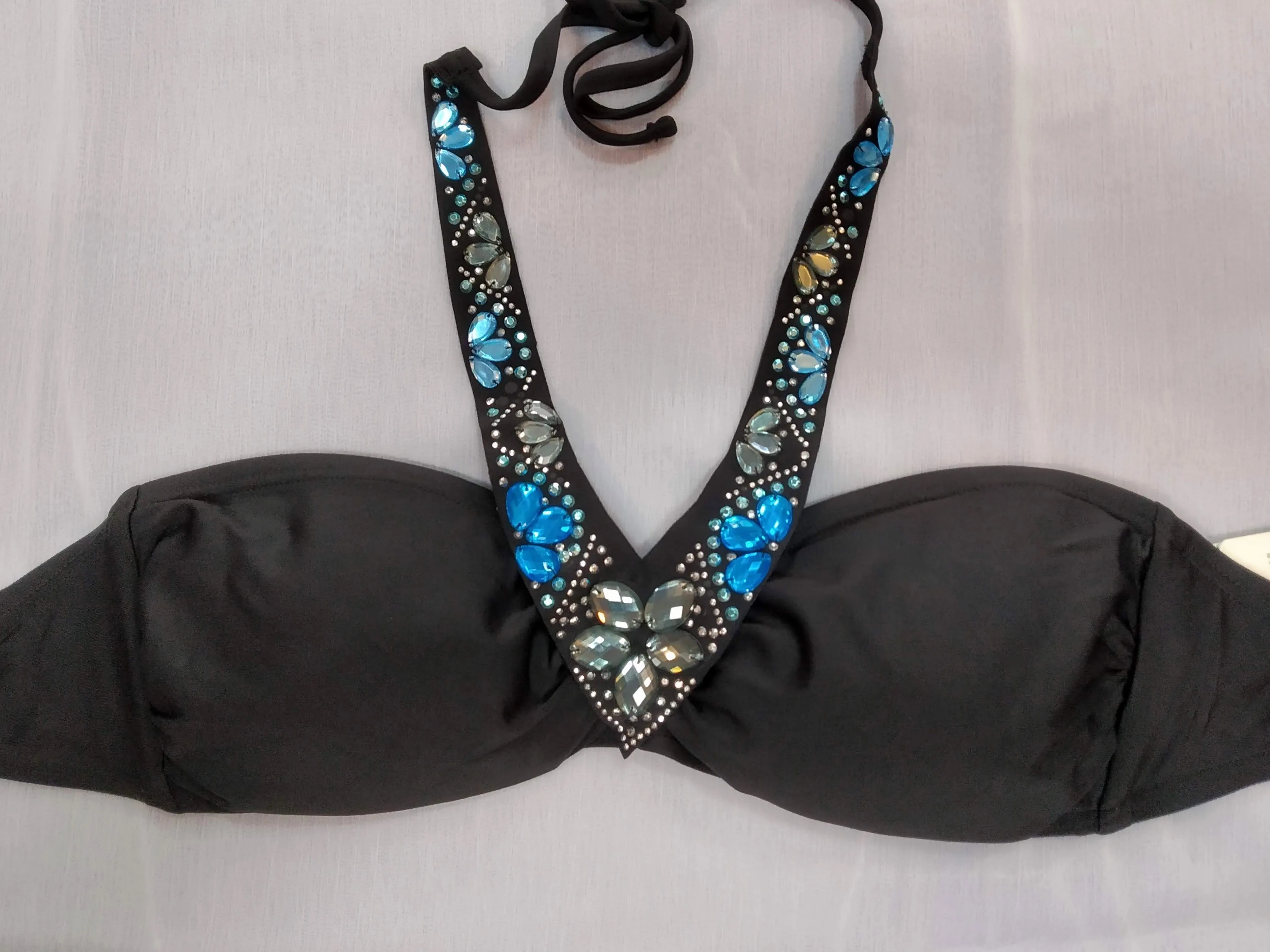 Bandeau Bikini set with Sparkling Stones