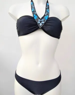 Bandeau Bikini set with Sparkling Stones