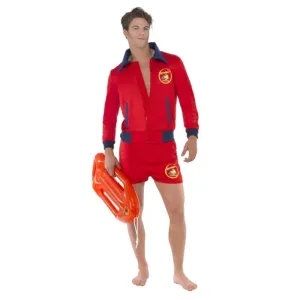 Baywatch Mens Lifeguard Costume - Short Shorts and Jacket
