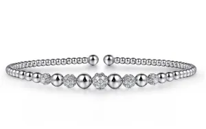 Beaded Diamond Stations Bangle