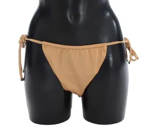 Beige Bikini Bottom Swimwear Beachwear