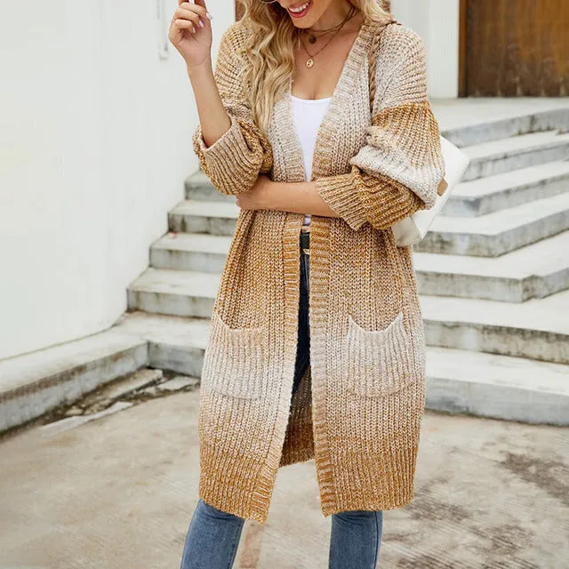BerryBetty - Casual Gradient Knitted Cardigan