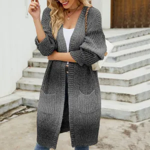 BerryBetty - Casual Gradient Knitted Cardigan