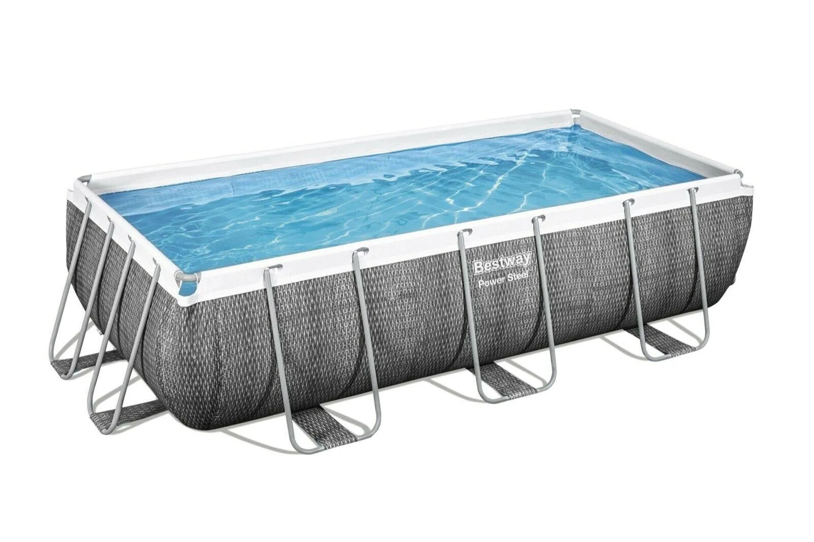 Bestway 13.3Ft Swimming Pool 404X201X100cm Rattan Rectangular   Accessories