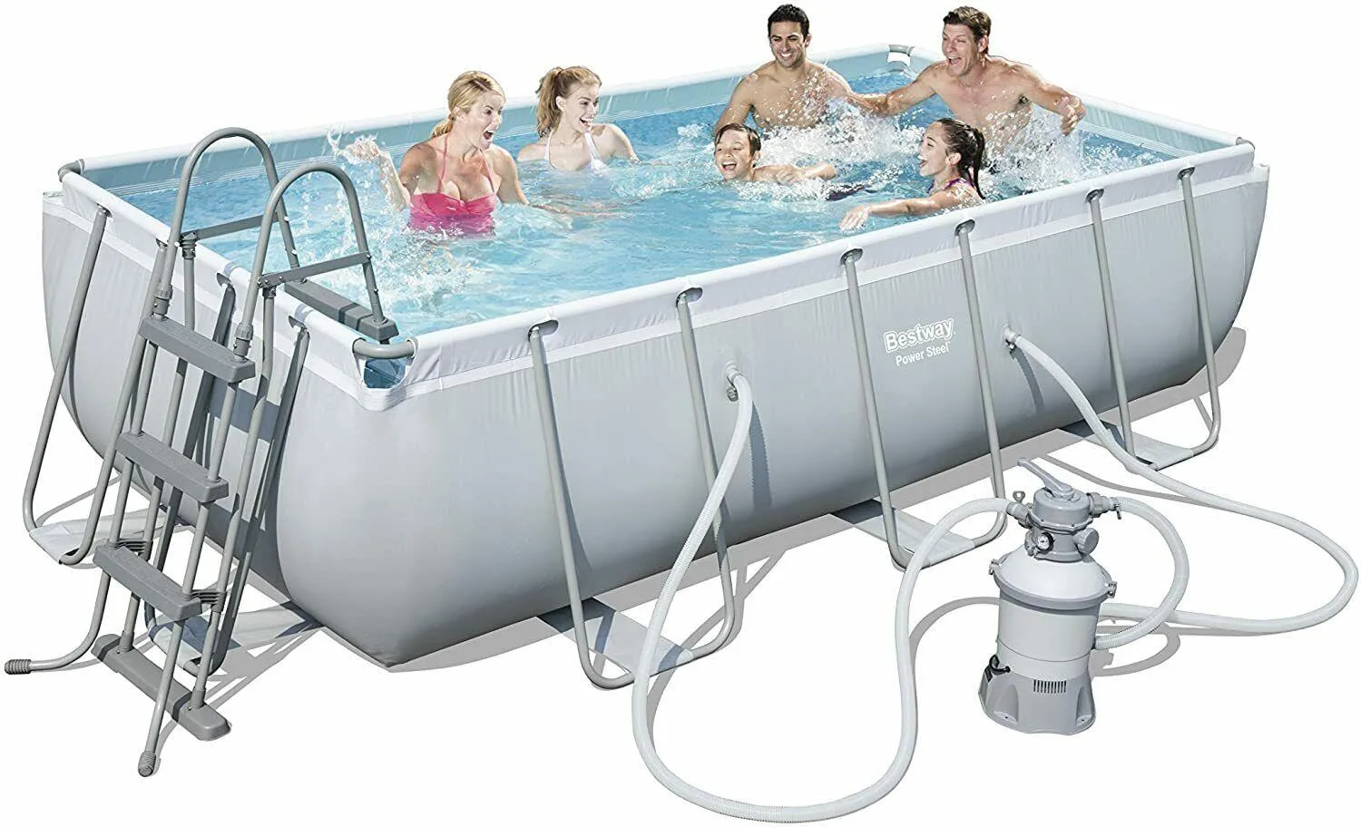Bestway Swimmimg Pool Rectangular 404X201X100cm Sand Filter Pump   Accessories!!