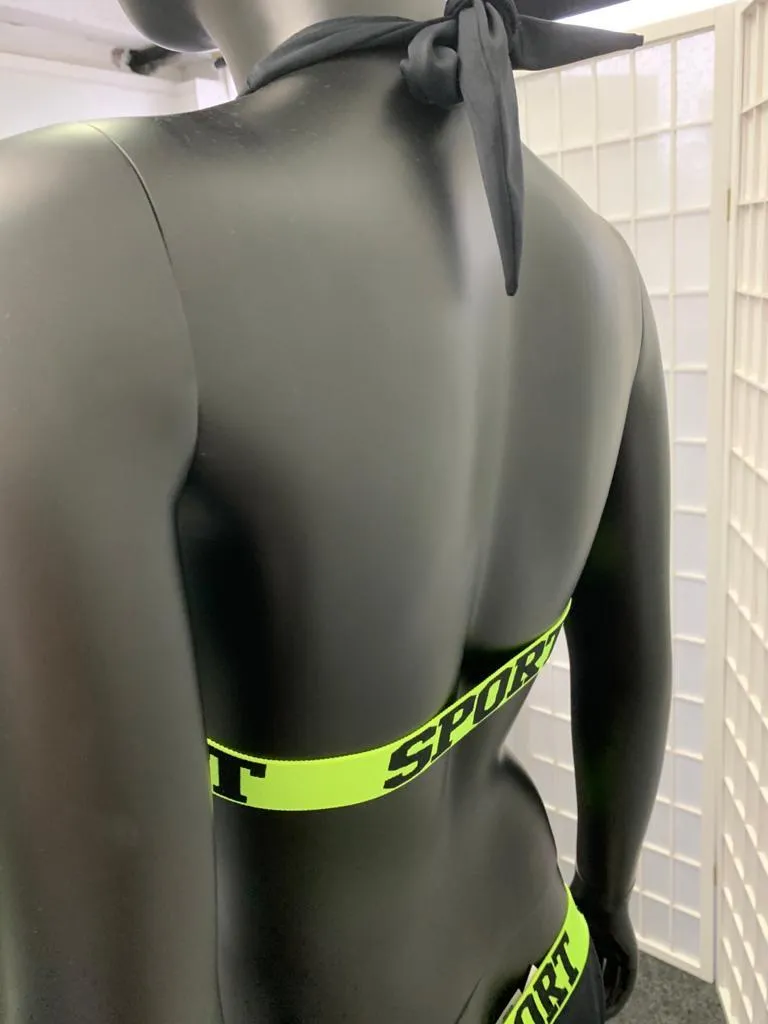 Bikini Active Elastic Collection Color Yellow - Power Wings By Jullye Giliberti